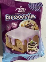 Protein Brownie Blueberry Cobbler