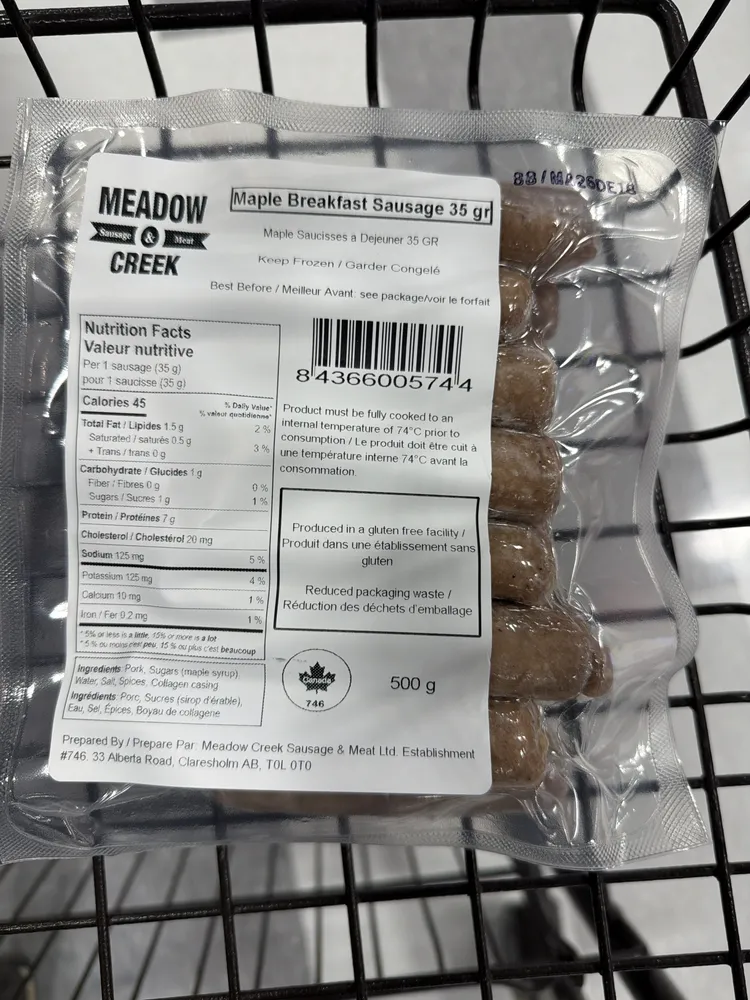 Maple Breakfast Sausage