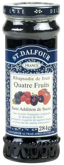 Geleia Amora, Morango, Framboesa E Cereja St. Dalfour Vidro 284g