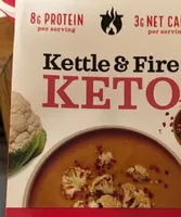 Keto spicy cauliflower bone broth soup