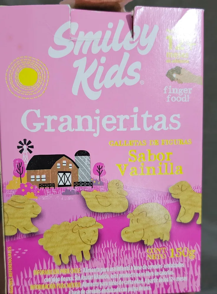 Granjeritas GALLETAS DE FIGURAS Sabor Vainilla