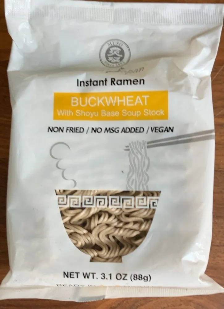 Instant buckwheat Shoyu ramen