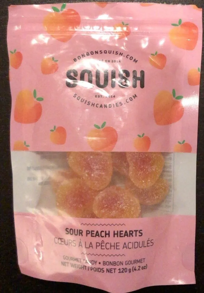 Squish Sour Peah Hearts