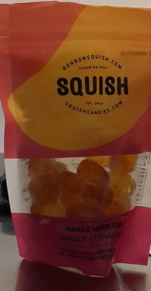 Squish bonbon mangue et maracuja