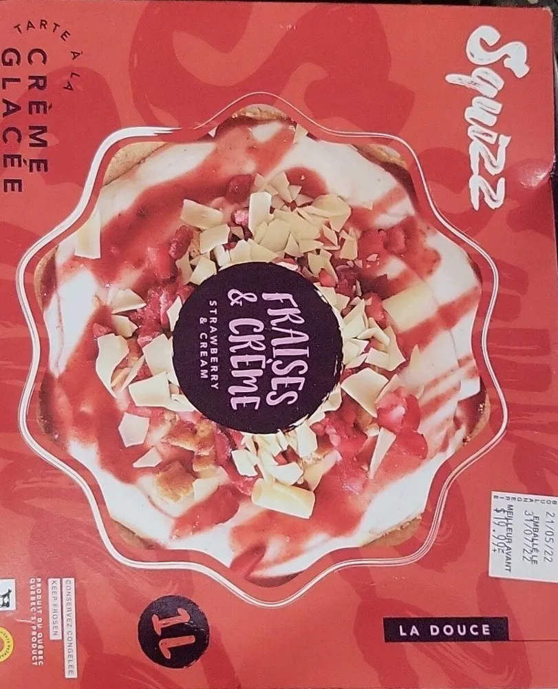 Tarte à la crème glacée la douce