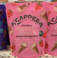 strawberry truffle cones