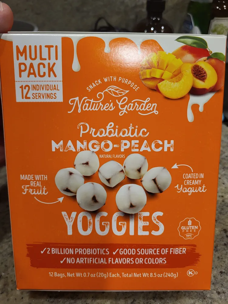 Probiotic Mango-Peach Yoggies