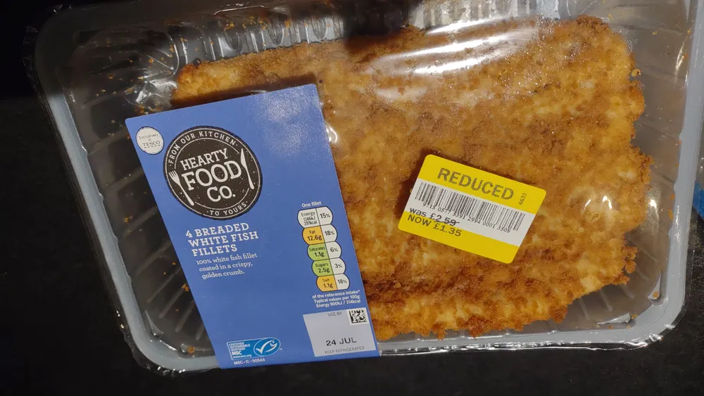Breaded fish