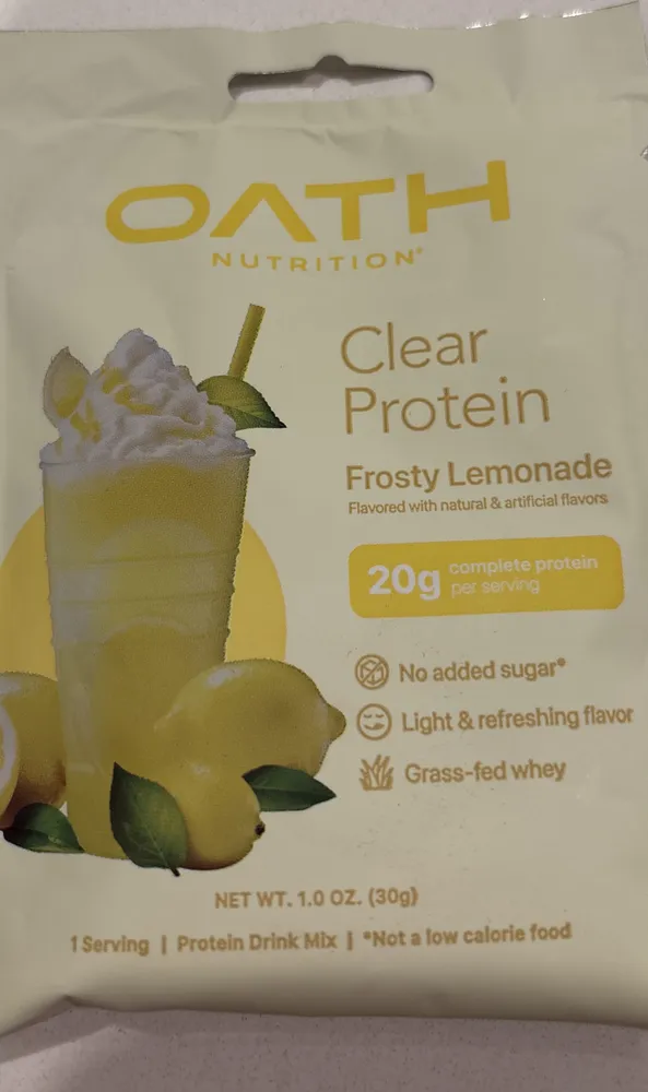 Clear Protein Frosty Lemonade
