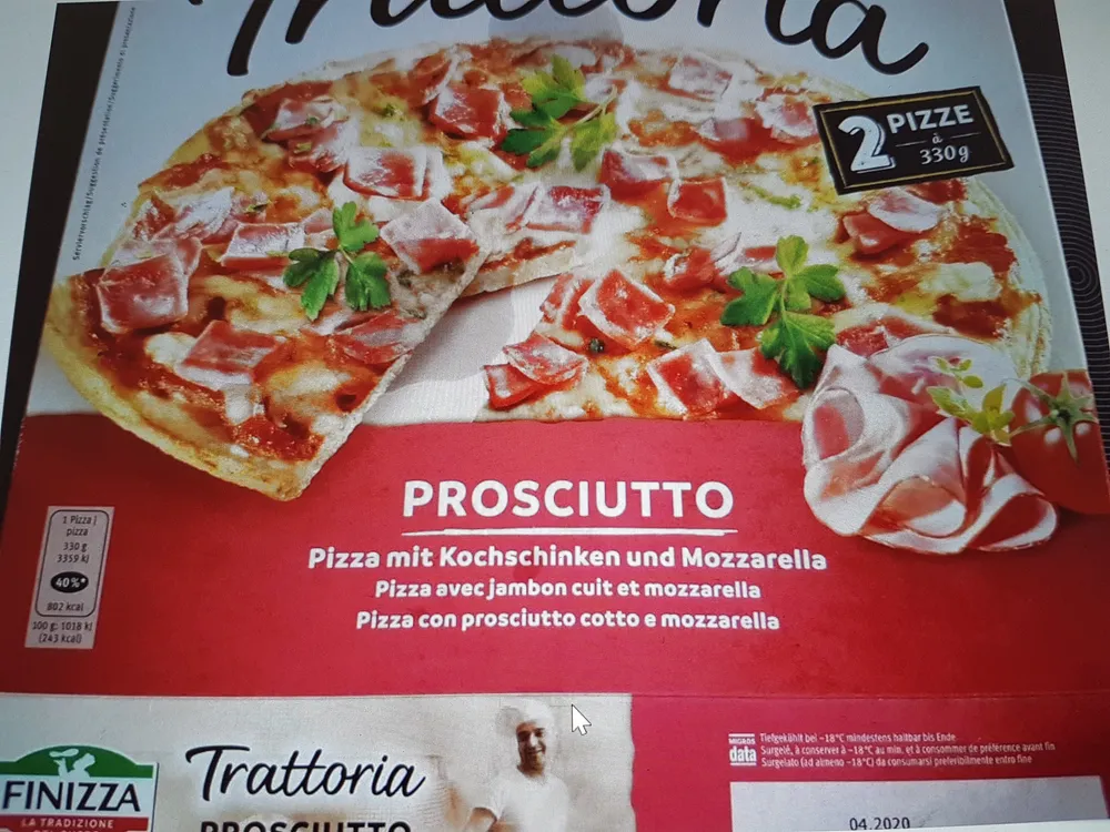 Prosciuto pizza
