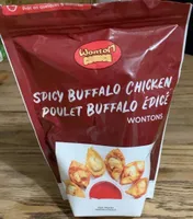 Spicy buffalo chicken wontons