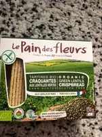Tartines Bio craquantes aux lentilles vertes