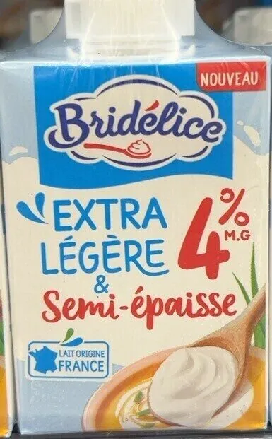 Crème extra légère & semi epaisse 4%