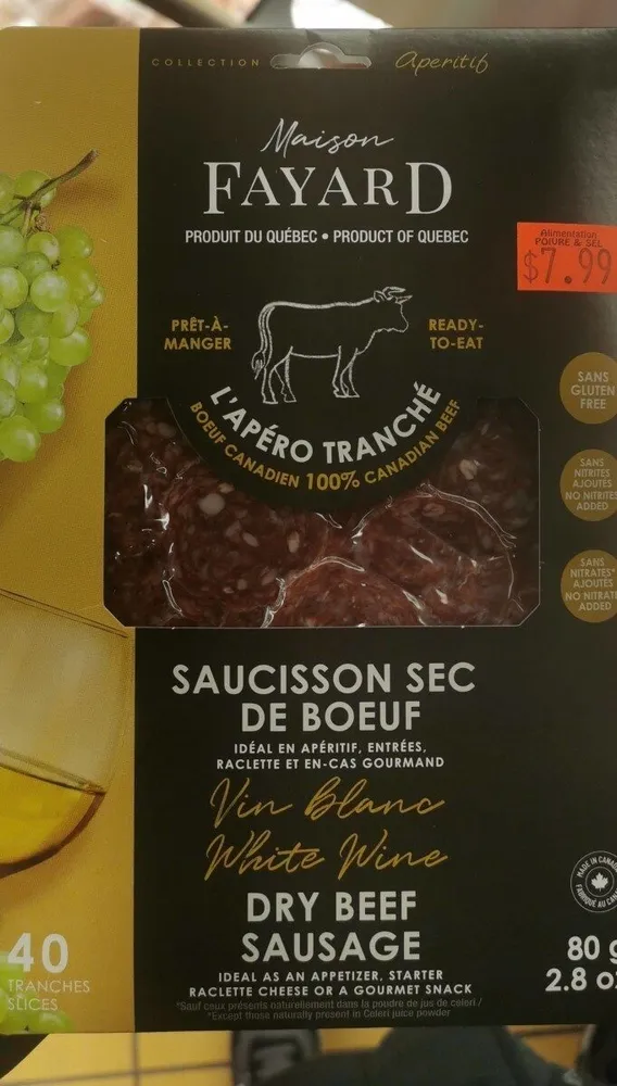 Saucisson sec de boeuf