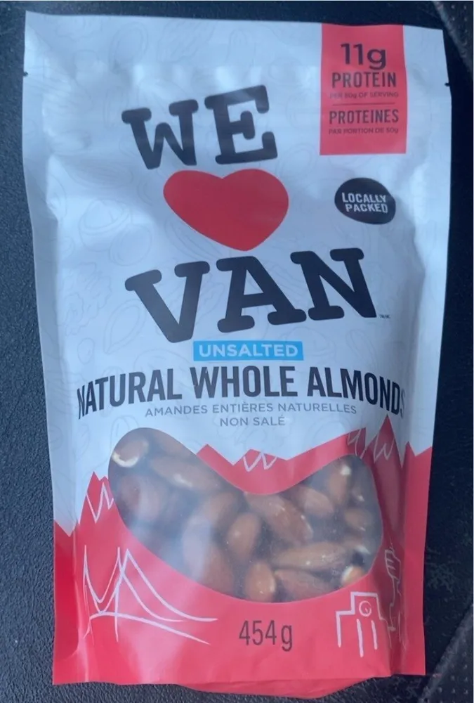 Unsalted Natural Whole Almonds