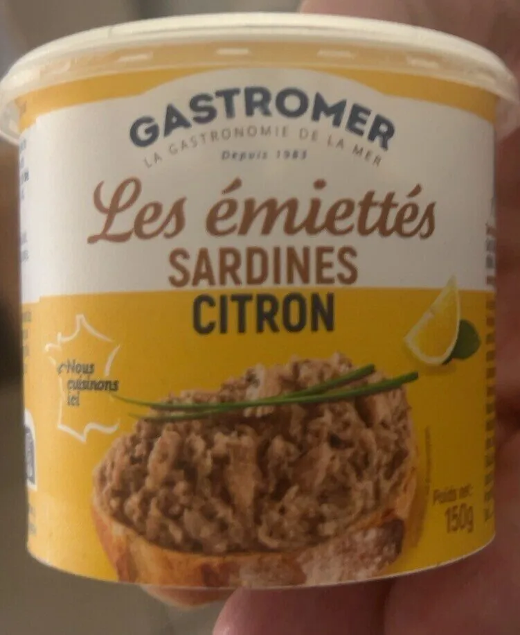 Les emiettés sardines citron