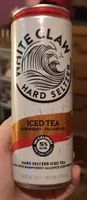 White claw hard seltzer raspberry iced tea