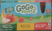 Variety Pack (Apple Apple, Apple Strawberry, Apple Banana) Fruit Sauce