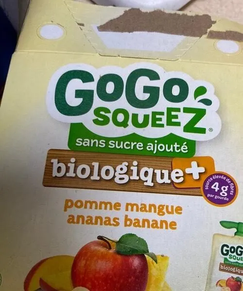 Organic+ Apple Mango Pineapple Banana Fruit Sauce