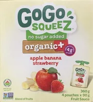 Organic+ Apple Banana Strawberry Fruit Sauce