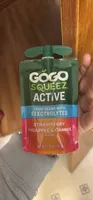 GOGO SQUEEZ ACTIVE Fruit Blend with Electrolytes Strawberry Pineapple & Orange Blend