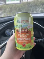 Organic Sparkling Peach Probiotic Water