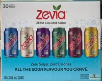 Zevia zero calorie soda