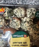 Appetizer Size stuffed spinach mushrooms