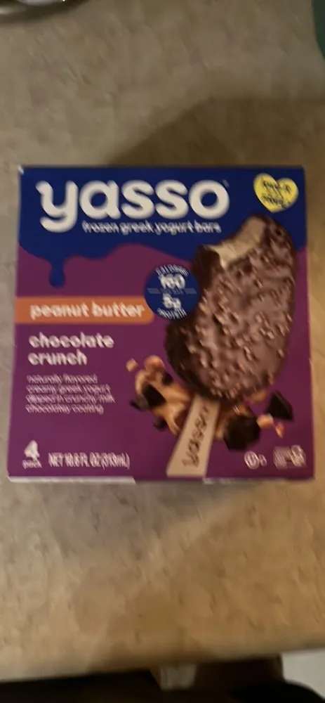 peanut butter chocolate crunch frozen greek yogurt bars
