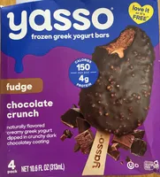 fudge chocolate crunch frozen greek yogurt bars