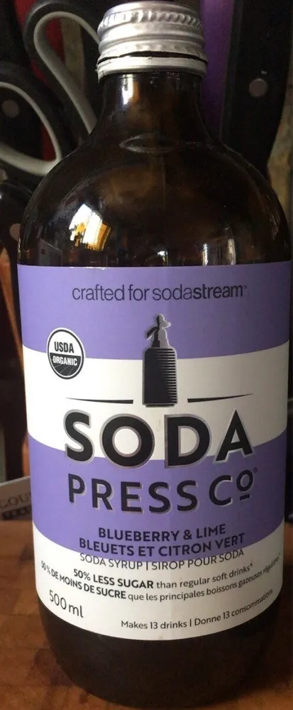 Blueberry and Lime Soda Syrup