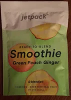 Smoothie green peach ginger