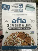 Crispy Onion & Lentil Mediterranean Falafel Bowl