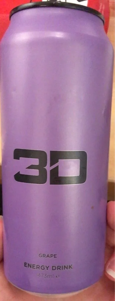 3D grape Energy drink