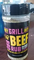 Hey Grill Hey Beef BBQ Rub for Brisket Steak and Burgers