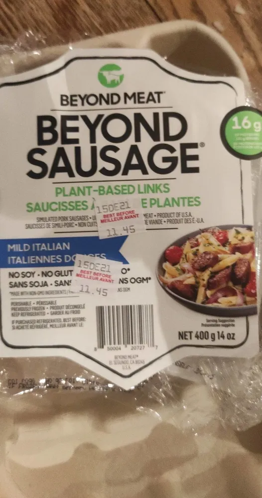 Beyond Sausage® Plant-Based Links Saucisses à Base de Plantes Mild Italian Italiennes Douces