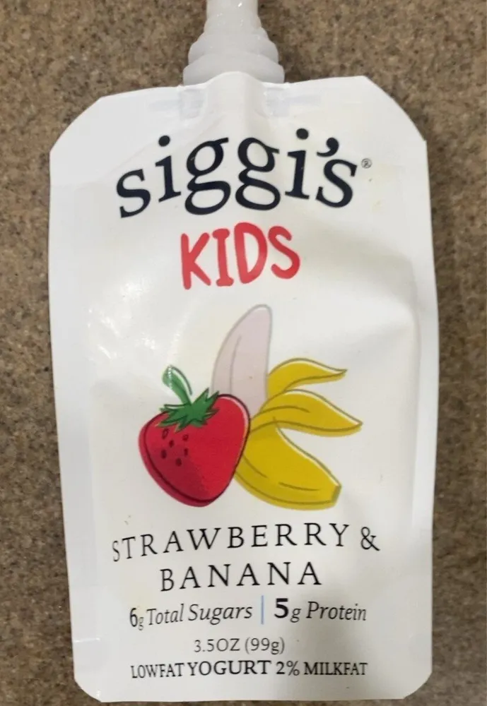 yogurt pouch strawberry & banana
