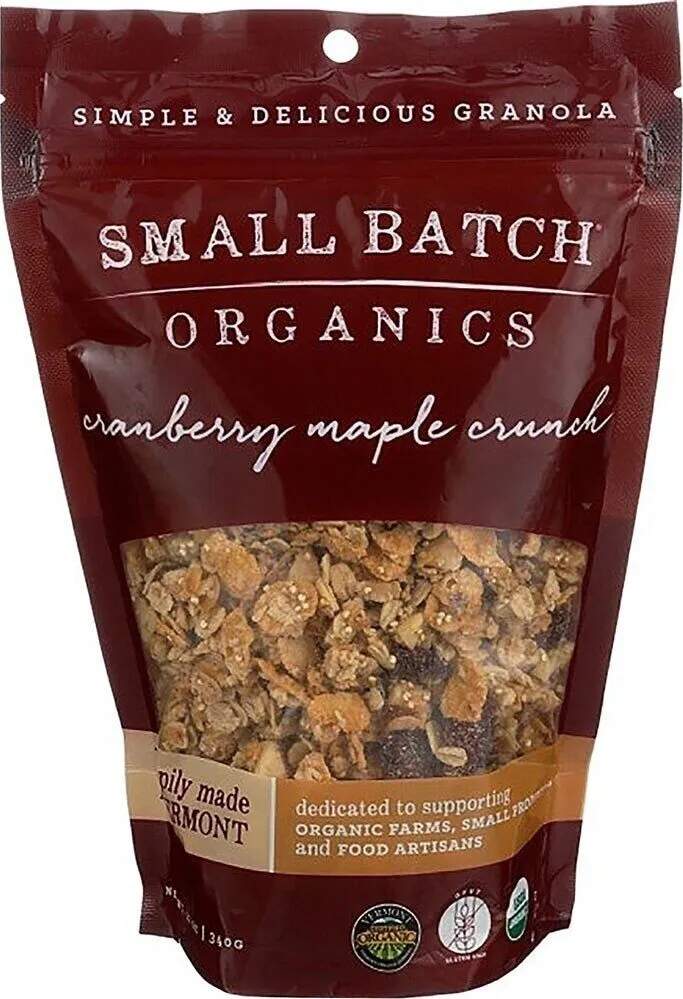 Organics gluten free cranberry maple crunch granola