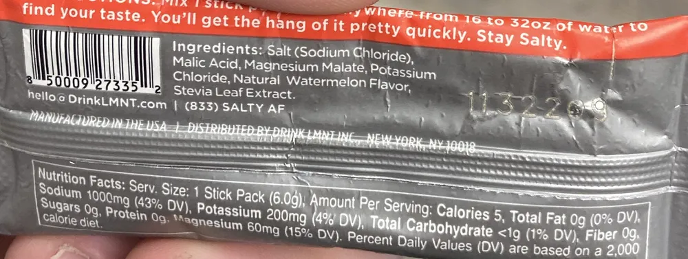 Electrolyte Drink Mix