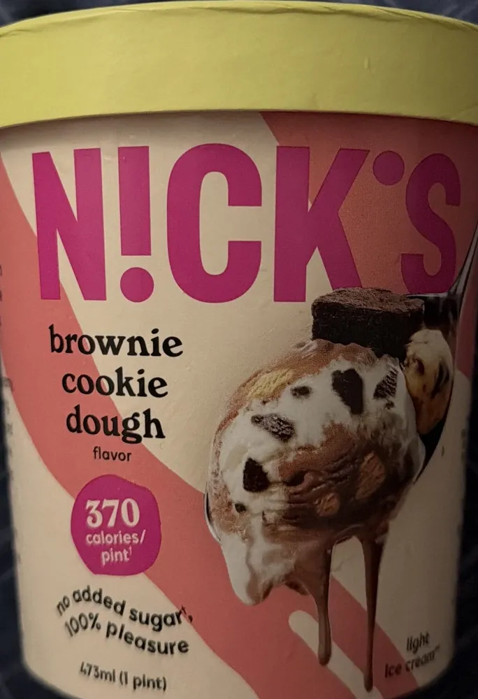 Light Brownie Cookie Dough ice cream