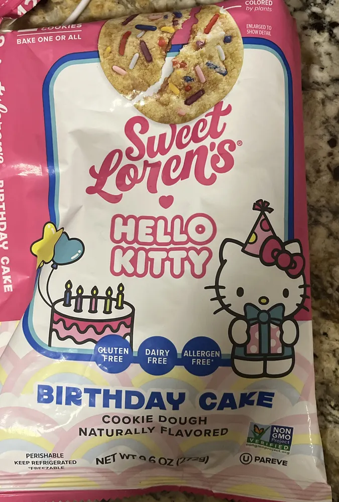 Hello Kitty Birthday Cake Cookie Dough