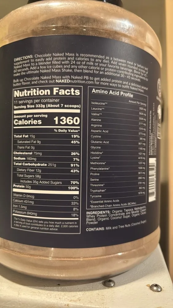 Chocolate Naked Mass