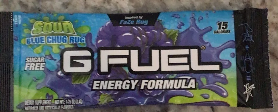 Gfuel Sour Blue Chug Rug Packet