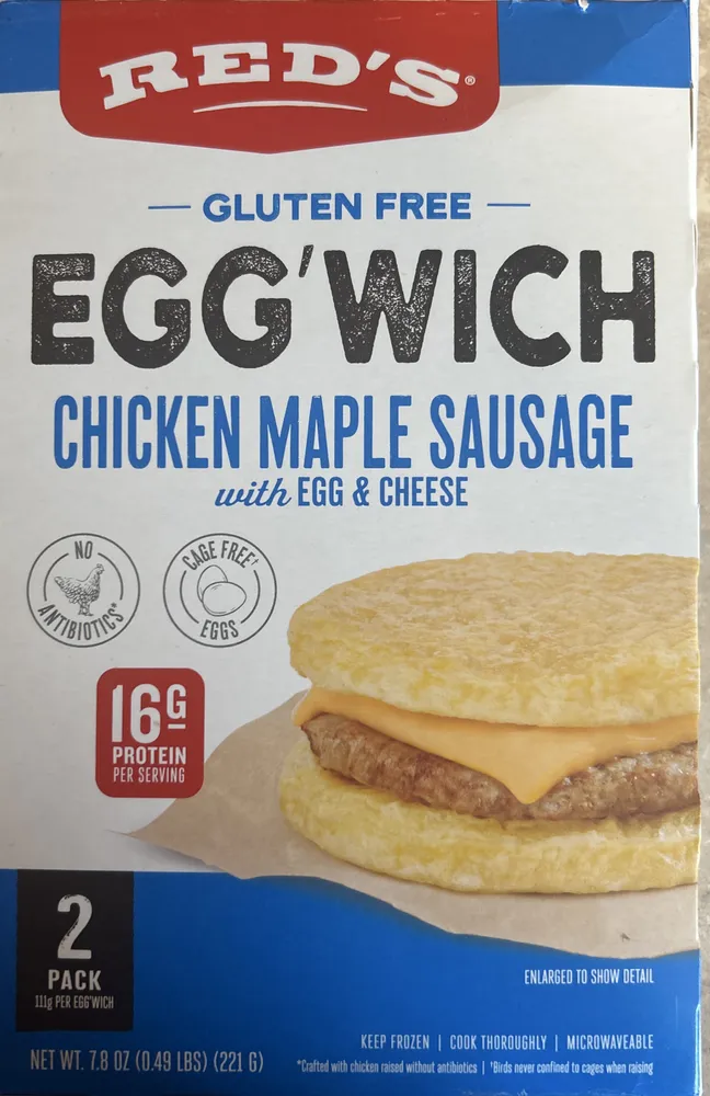 Egg'Wich Chicken Maple Sausage with Egg & Cheese