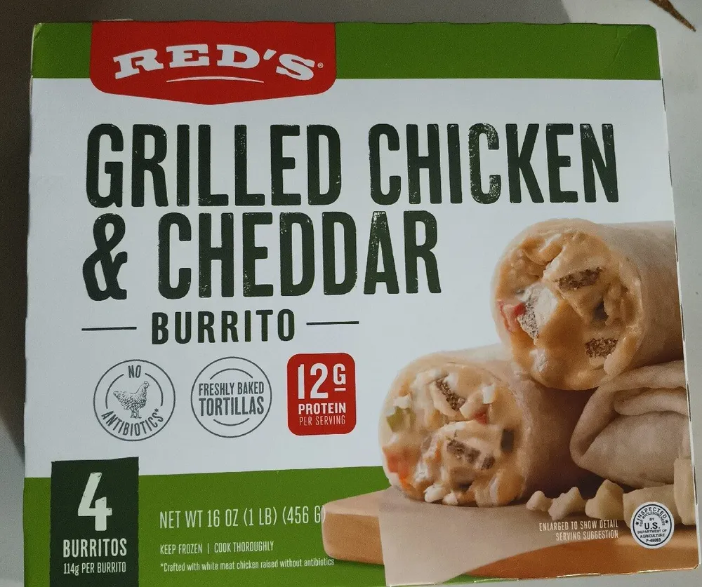 Grilled Chicken & Cheddar Burrito