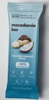 Chocolate coconut Macademia bar
