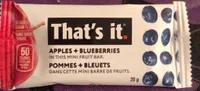 Barre de fruits