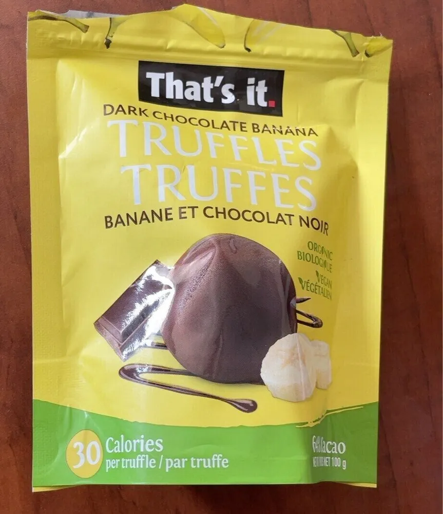 Dark Chocolate Banana Truffles