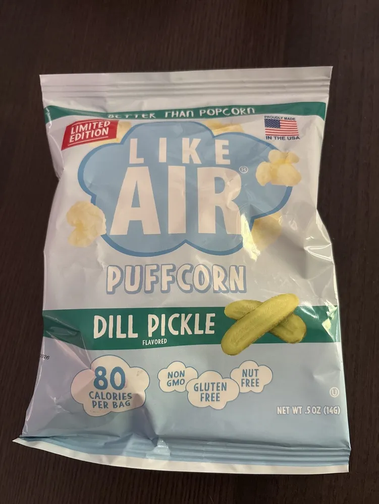 Puffcorn Dill Pickle Flavor