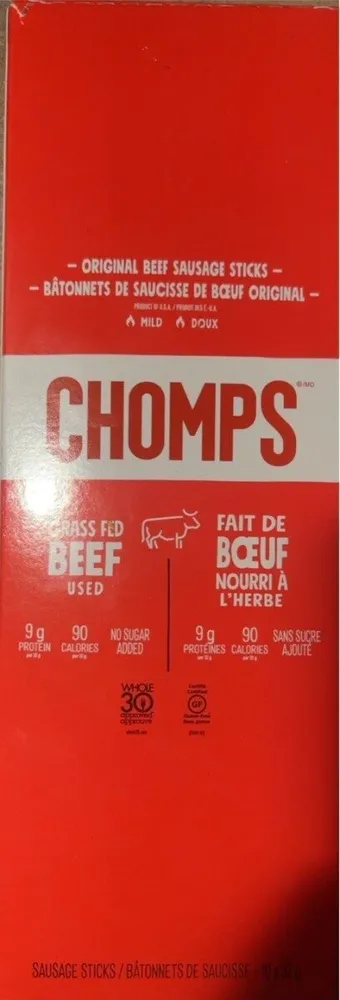 Chomps Grasa Fed Beef